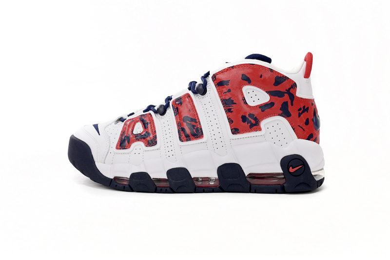 Nike Air More Uptempo White Blue Red Camo CZ7877-100