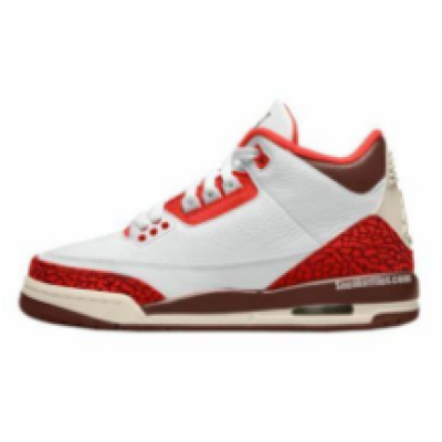 PK God Batch Nike Air Jordan 3 Red explosion crack DV7028-108 01