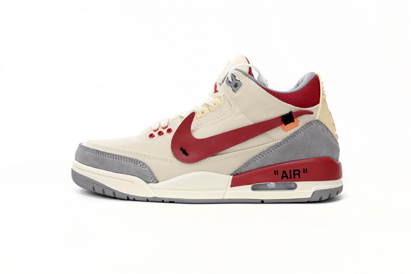 PK God Batch Nike Wmns Air Jordan 3 X OFF WHITHE Beige DH7139-123
