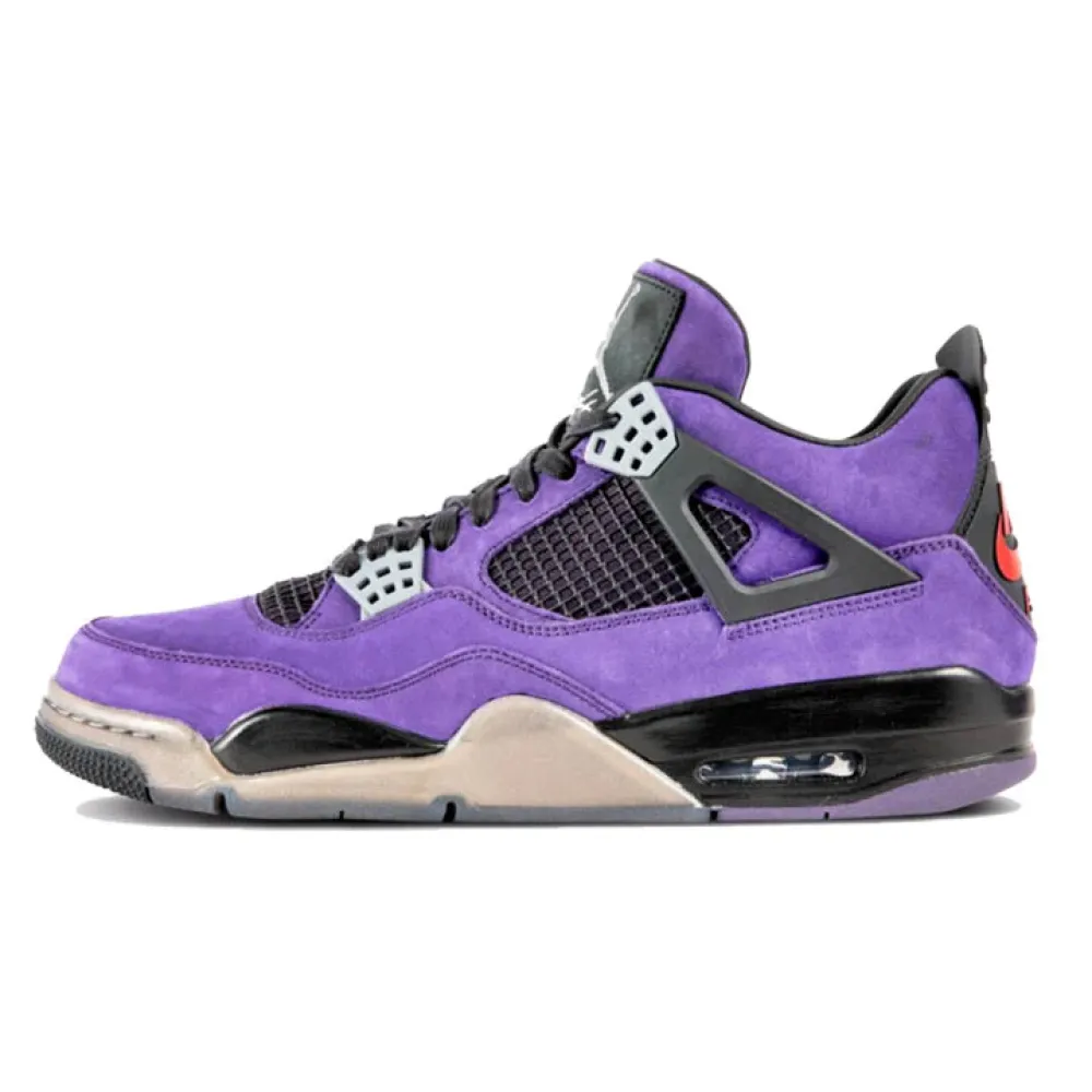 Best Fake PK God Batch Air Jordan 4 Retro Travis Scott Purple (Friends ...