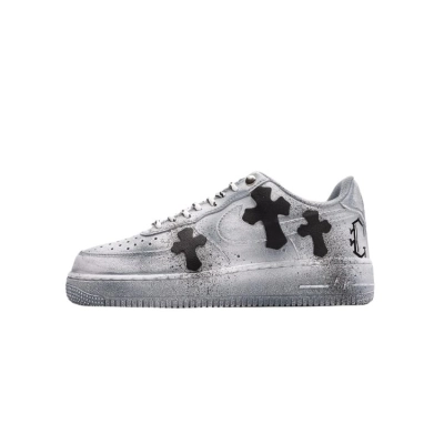 PK God Batch Custom Nike Air Force 1 The Cross Blue Tie-dye 01
