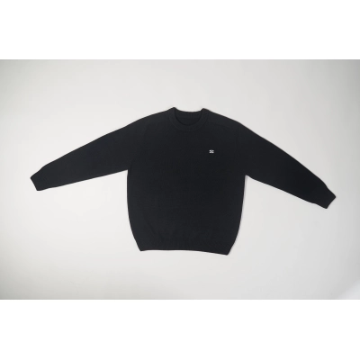 CREW NECK SWEATER IN WOOL AND CASHMERE BLACK / OFF WHITE 2AC85048T.38OW 01