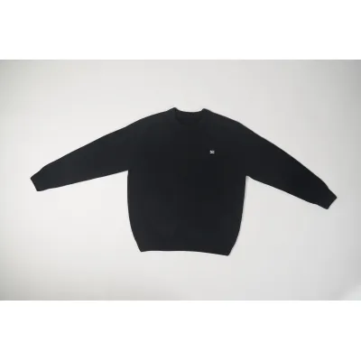 CREW NECK SWEATER IN WOOL AND CASHMERE BLACK / OFF WHITE 2AC85048T.38OW 02