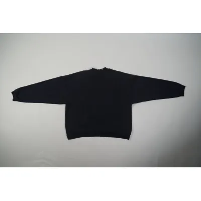 Pierced Round Sweatshirt Oversized in Black Faded 762718TPVD91055 01