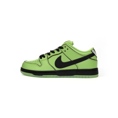 PK God Batch The Powerpuff Girls x Nike SB Dunk Low Buttercup FZ8319-300 01