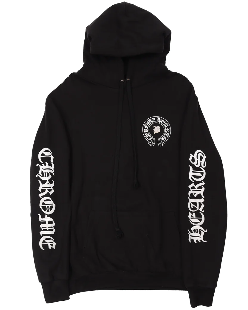 CHROME HEARTS BELLA LEATHER PATCH HOODIE-2