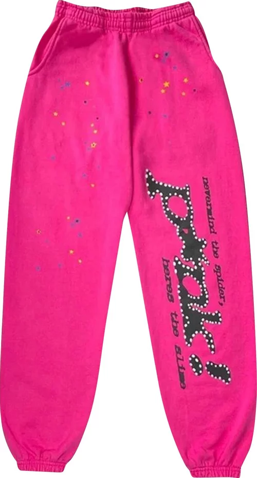 Sp5der pink tracksuit suit - Nice Kicks Mall