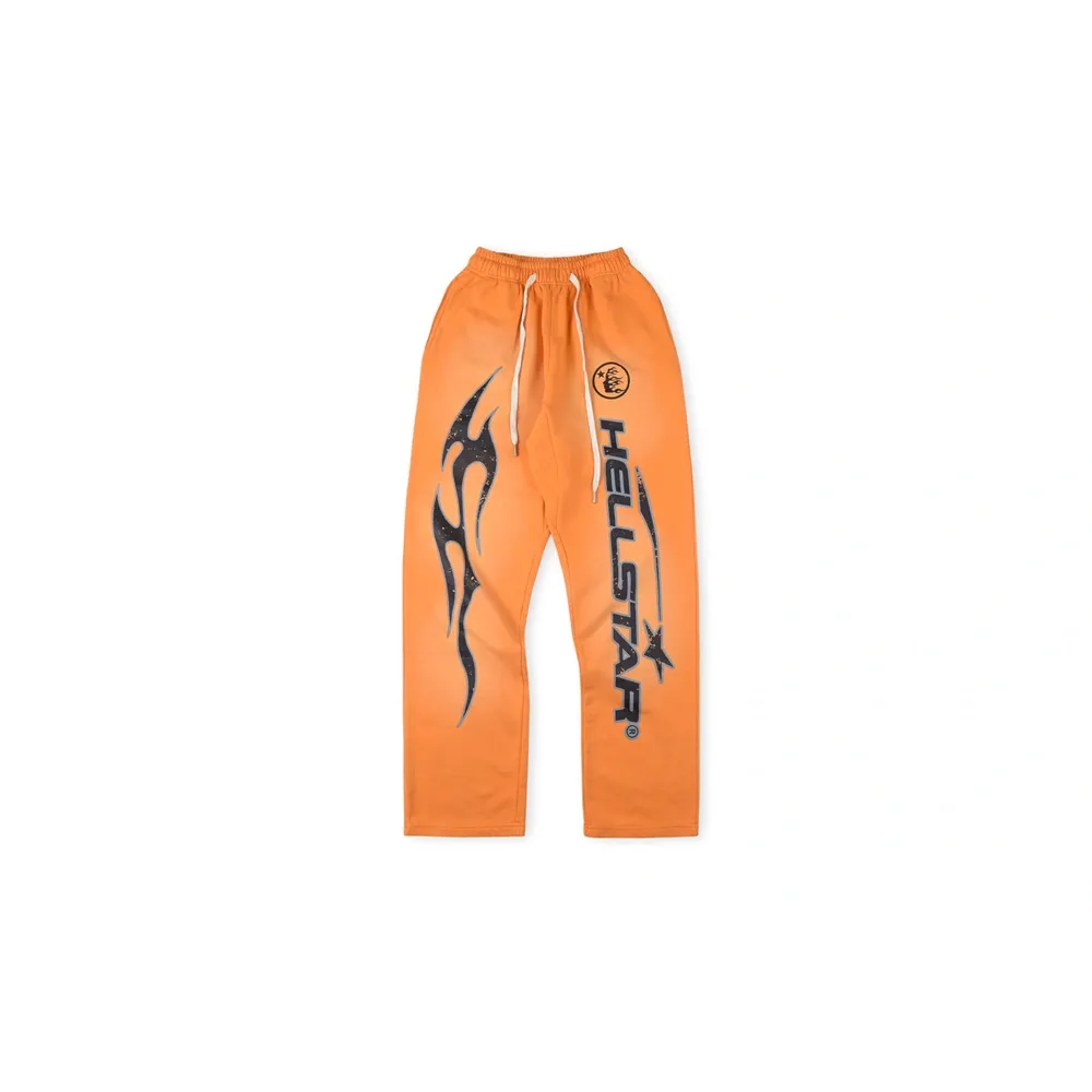 hellstar studios orange sweatpants