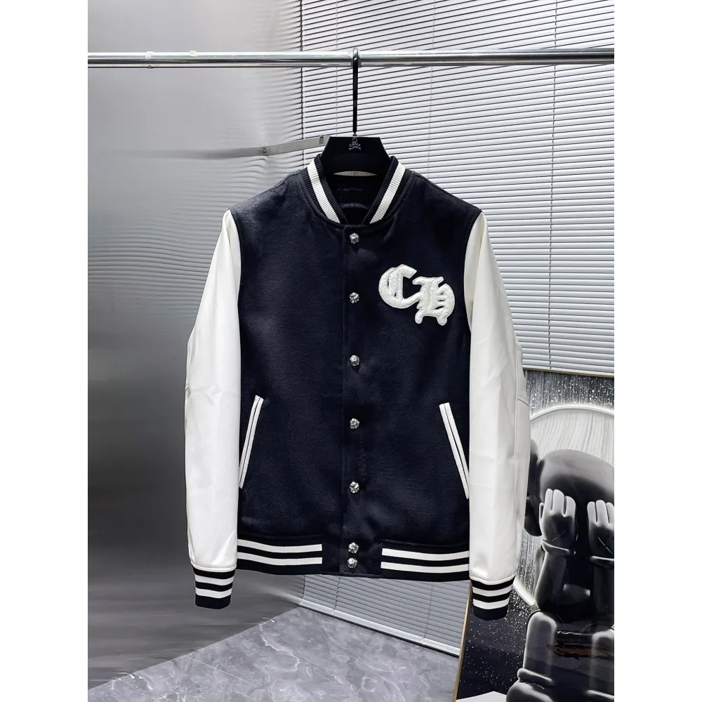 chrome hearts baseball cotton jacket 8621