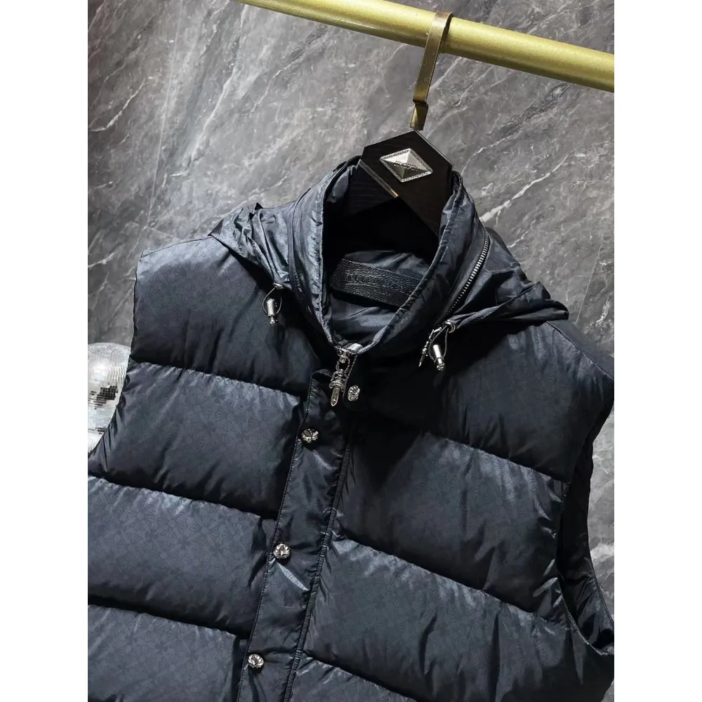 CHROME HEARTS Hooded Down Vest 8812