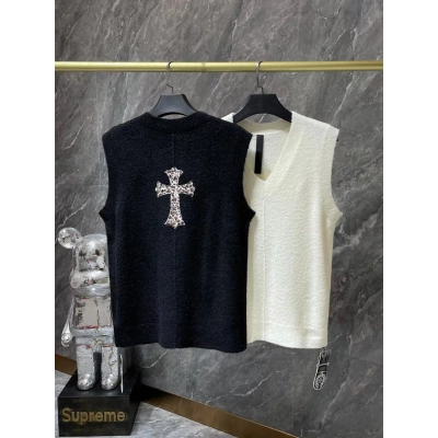 CHROME HEARTS Cashmere Sleeveless Vest 8856 01