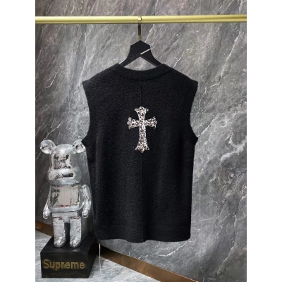 CHROME HEARTS Cashmere Sleeveless Vest 8856 02