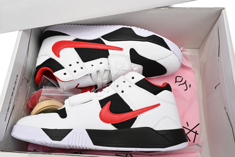 Travis Scott x Jordan Cut The Check Nice Kicks Black White Red FZ8117-407