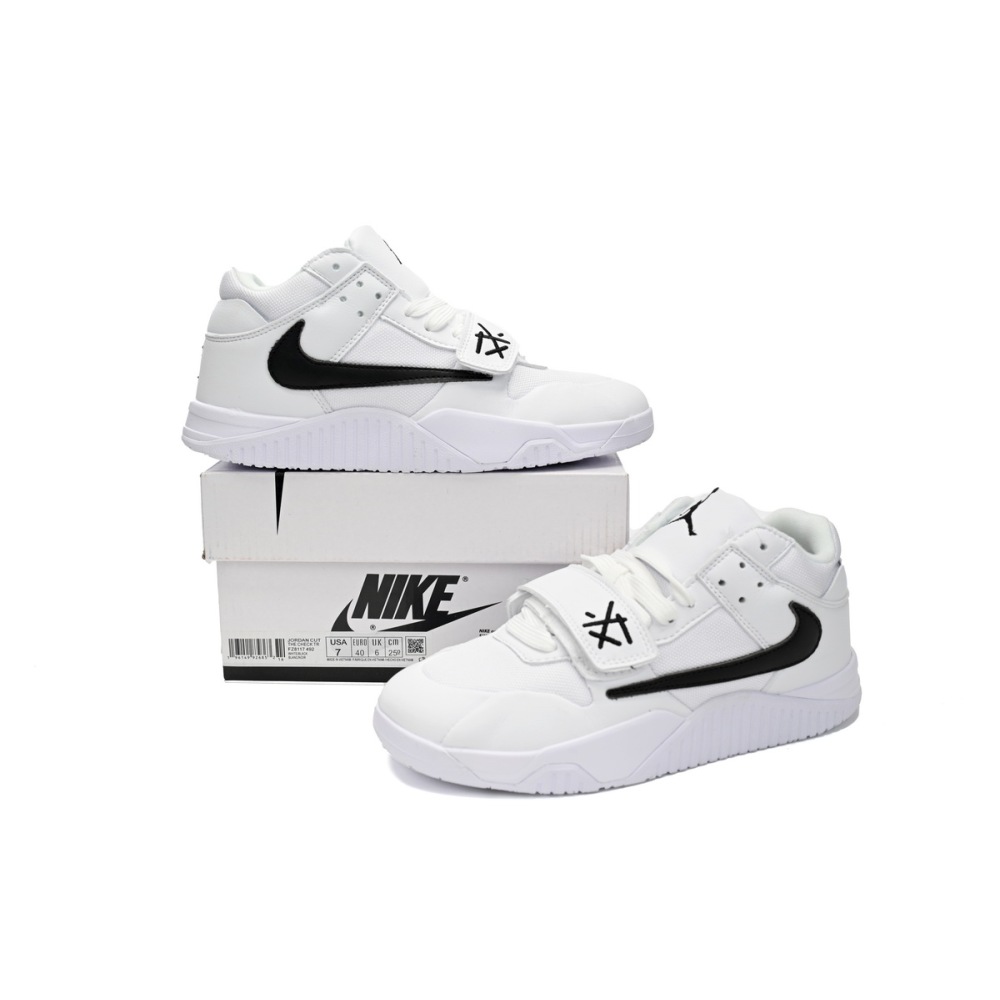 Travis Scott x Jordan Cut The Check Nice Kicks White Black FZ8117-492