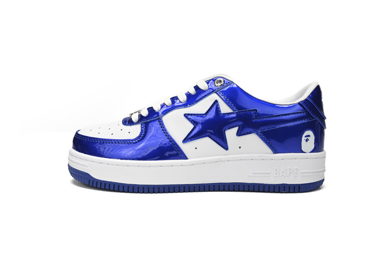 A Bathing Ape Bape Sta Low Blue and White Mirror Finish 1170-191-022