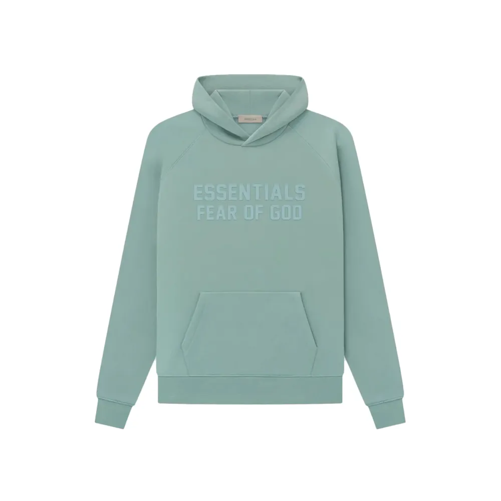 fear of god essentials hoodie sycamore