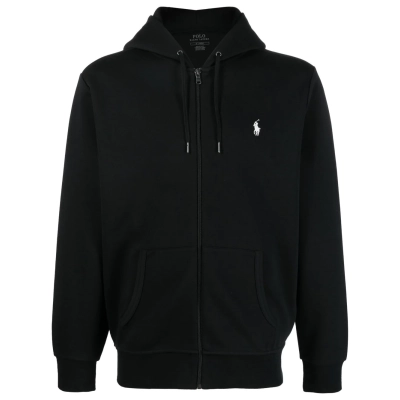 Polo Ralph Lauren Men's Double Knit Full-Zip Hoodie Sweatshirt Black 01
