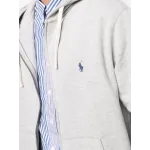 Polo Ralph Lauren Men's Double Knit Full-Zip Hoodie Sweatshirt Grey 