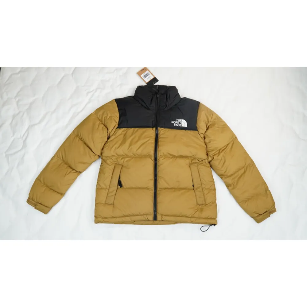 the north face 1996 splicing white and red yellowish brown