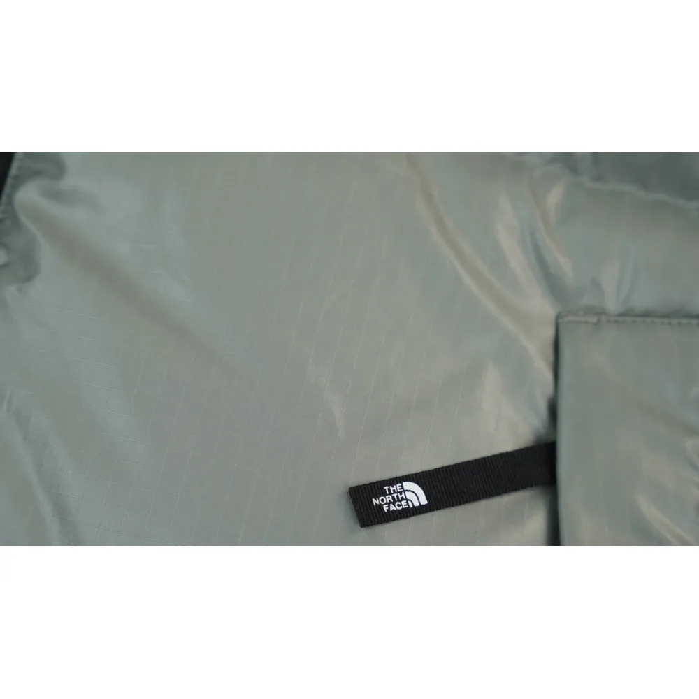 the n0*h F**e splicing white and grey down jacket