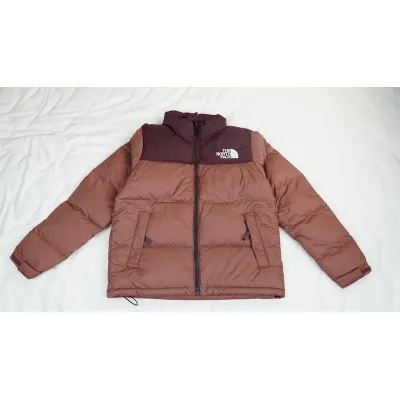 The North Face 1996 Splicing White And Red Brown 01