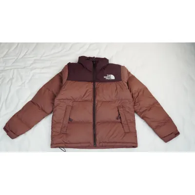 The North Face 1996 Splicing White And Red Brown 02