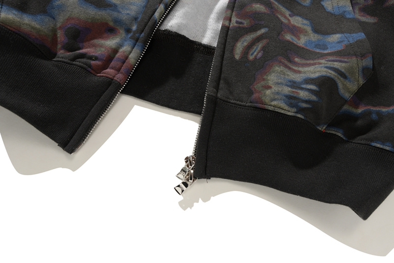 BAPE Honeycomb Transformation Camouflage Shark Hoodie Black & Pattern