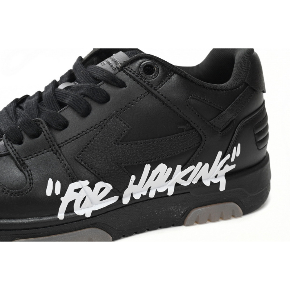 PK God Batch OFF-WHITE Out Of Office OOO "For Walking" Low Tops Black White OMIA18 9S21LEA00 41001