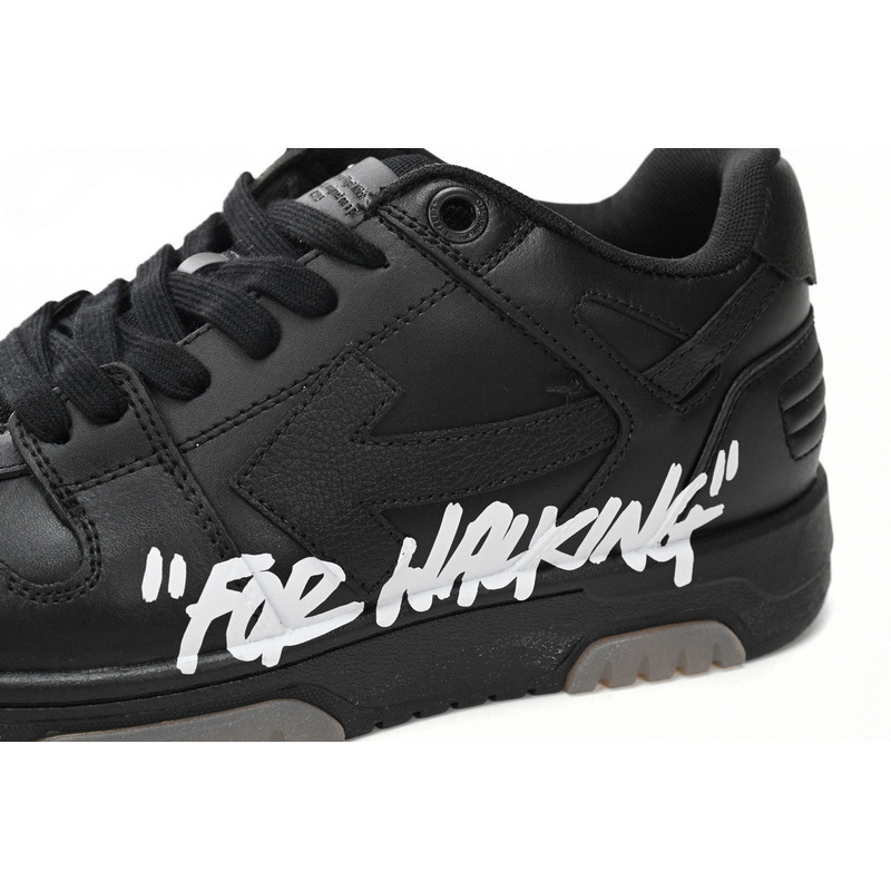 PK God Batch OFF-WHITE Out Of Office OOO "For Walking" Low Tops Black White OMIA18 9S21LEA00 41001