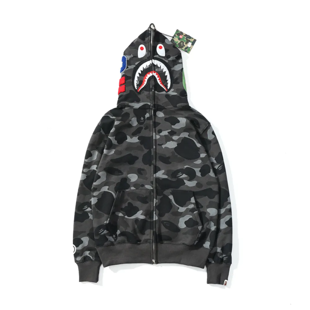 BAPE classic thin velvet hoodie