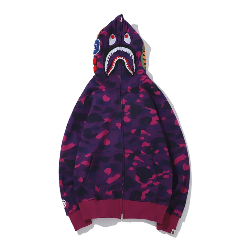 BAPE classic thin velvet hoodie