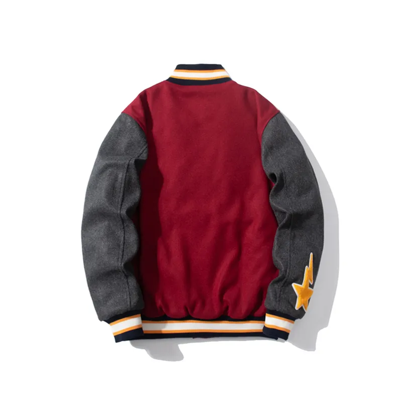 BAPE CREW VARSITY JACKET Black & Red