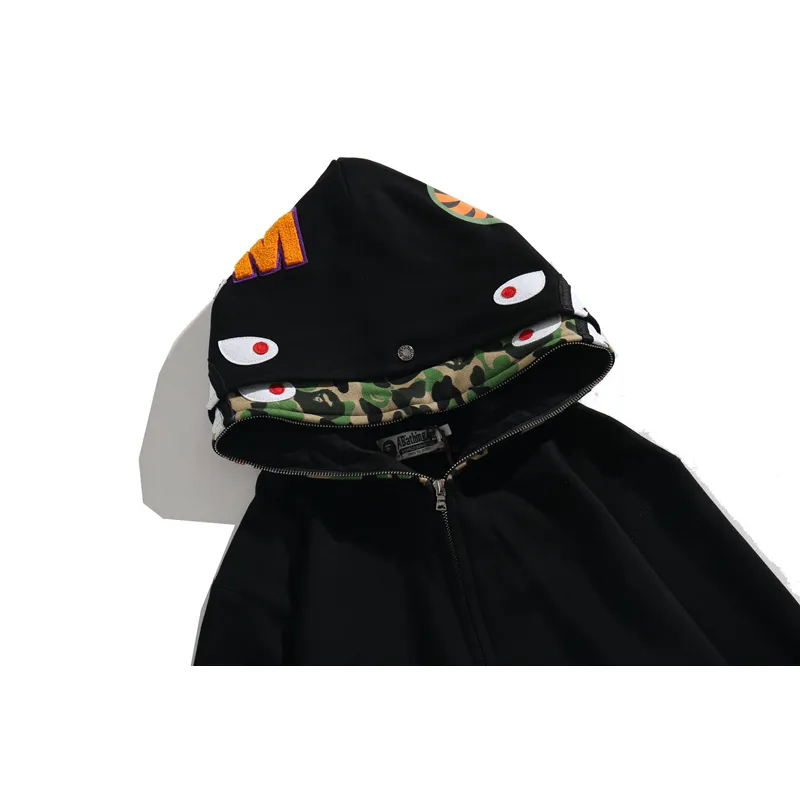 BAPE double hood camouflage hoodie