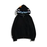 BAPE double hood camouflage hoodie