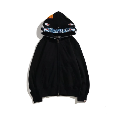 BAPE double hood camouflage hoodie 02