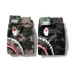 BAPE LAYERED LINE CAMO SHARK layered camouflage shark trousers