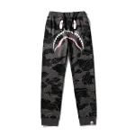 BAPE LAYERED LINE CAMO SHARK layered camouflage shark trousers