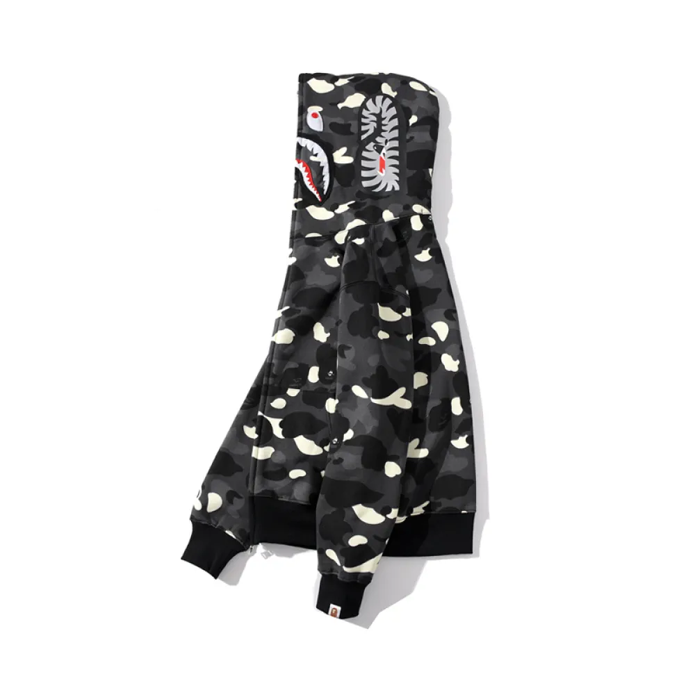 bape luminous spot camouflage hoodie