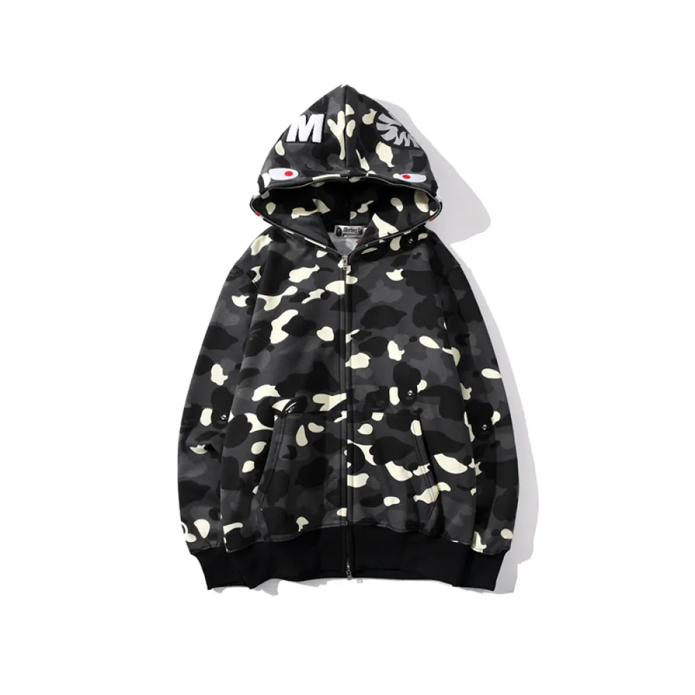 bape luminous spot camouflage hoodie