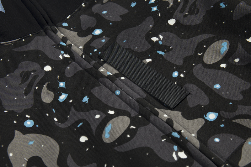 BAPE luminous starry sky hoodie black & white