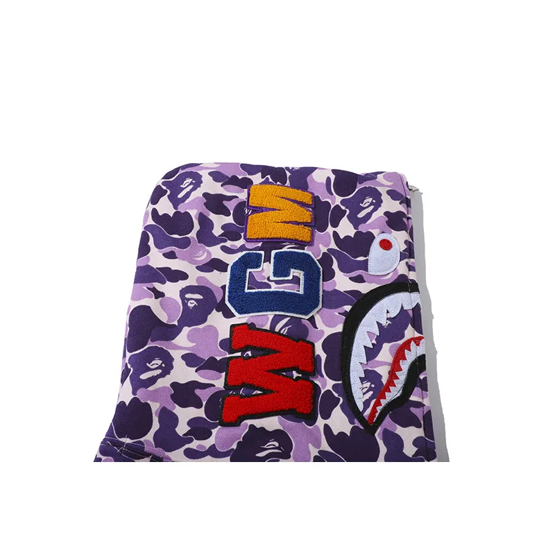 BAPE Purple Camouflage Hooded Hoodie