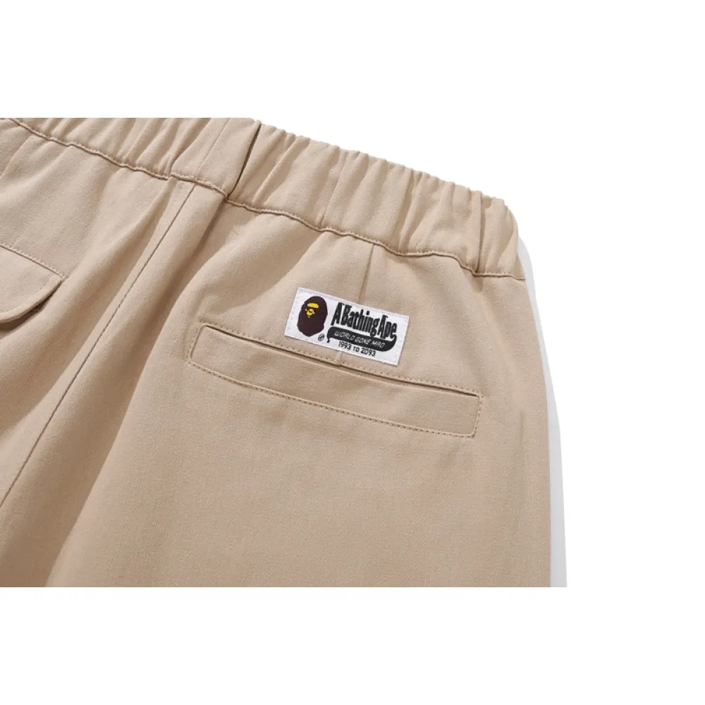 bape shark head classic small label ankle casual pants