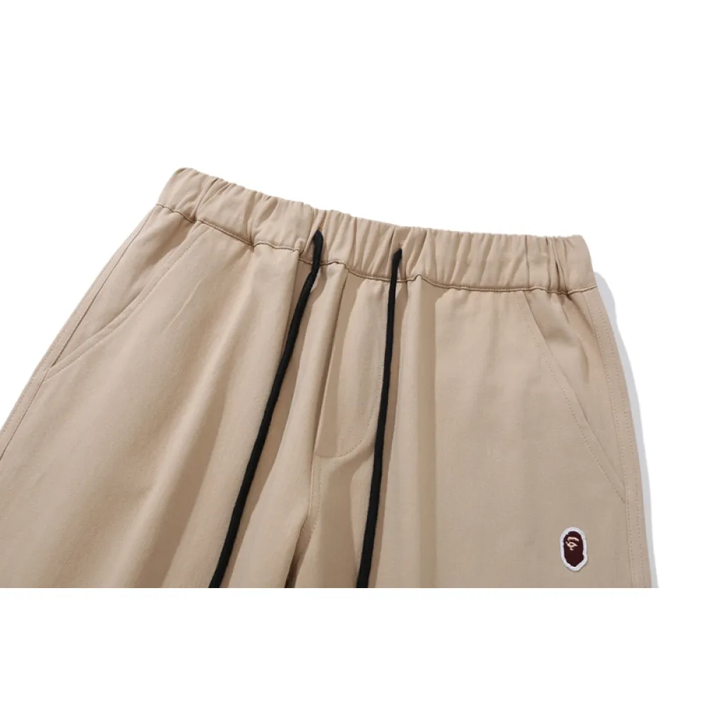 bape shark head classic small label ankle casual pants