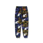 BAPE shark head star camouflage trousers