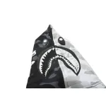 BAPE skull dark black and white color matching Hoodie