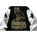 BAPE x OVO Varsity Jacket Black