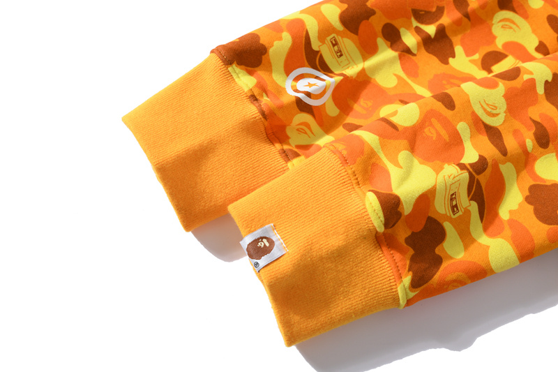 BAPE x PUBG joint model PlayerUnknown's Battlegrounds orange camouflage Hoodie