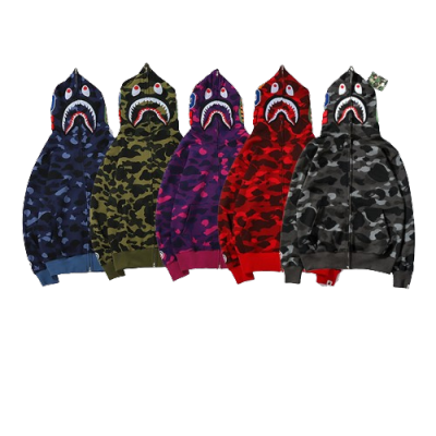 BAPE classic thin velvet hoodie 01