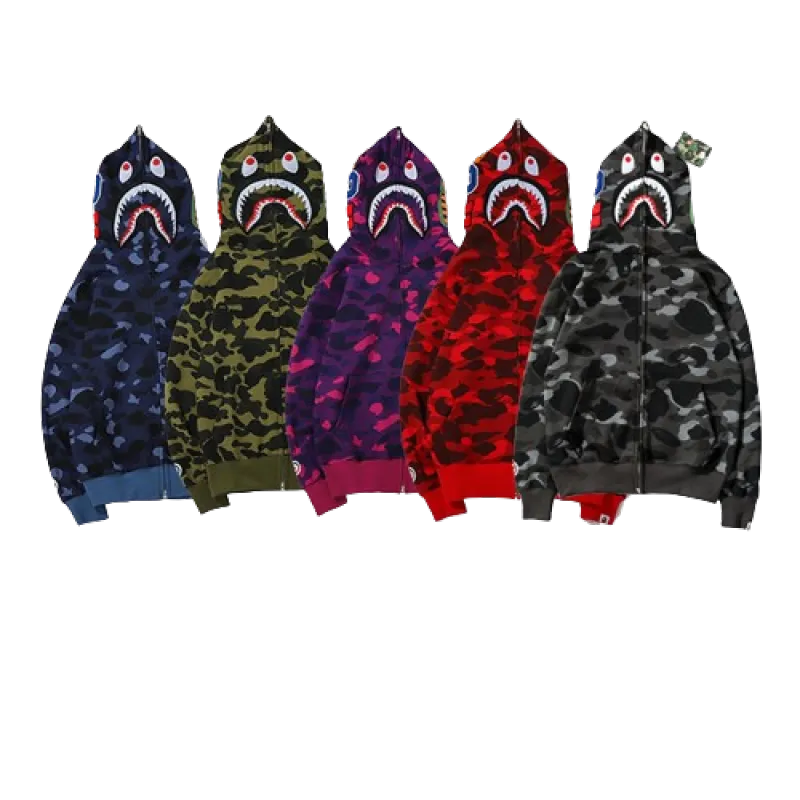 BAPE classic thin velvet hoodie