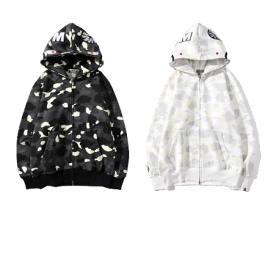 BAPE Luminous Spot Camouflage hoodie 01